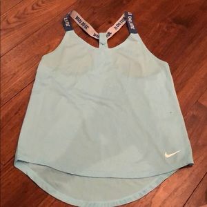 Blue nike tank top